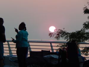 The sunrise at the Milwaukee Art Museum!